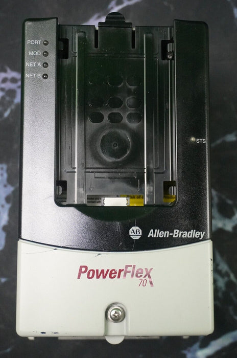 Allen Bradley PowerFlex 70 1 HP 20AD2P1A0AYNNNNN 480 VAC FRN 2.005 Tested Clean