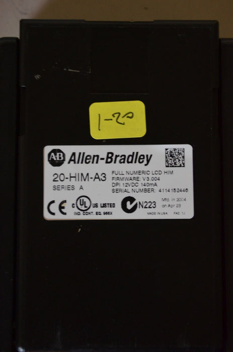 Allen-Bradley 20-HIM-A3 SERIES A Full Numeric HMI Keypad Firmware 3.004   #1-20