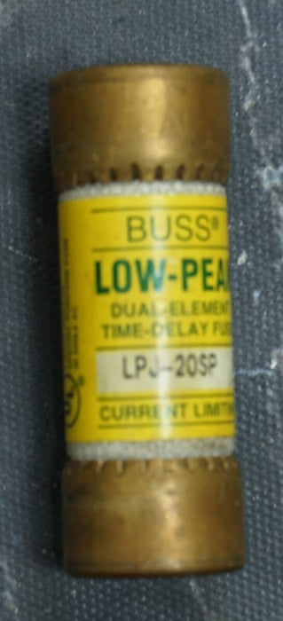 Used 3pc Buss LPJ-20SP Low-Peak Class J Dual Element Fuses 20A 600V