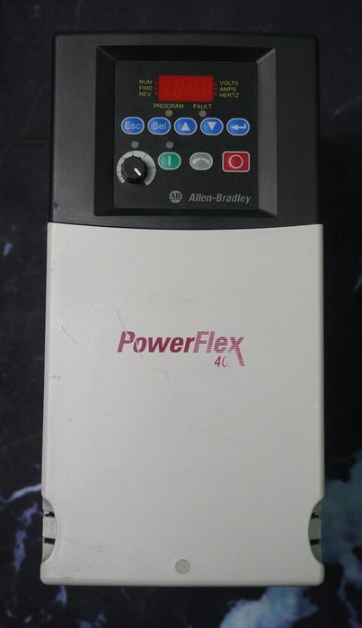 Allen-Bradley 10HP Powerflex40 22B-D017N104 Ser. A Tested Good FRN:5.01