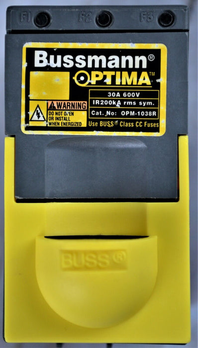 BUSSMANN OPTIMA OVER CURRENT PROTECTION MODULE 30A 600V , OPM-1038R