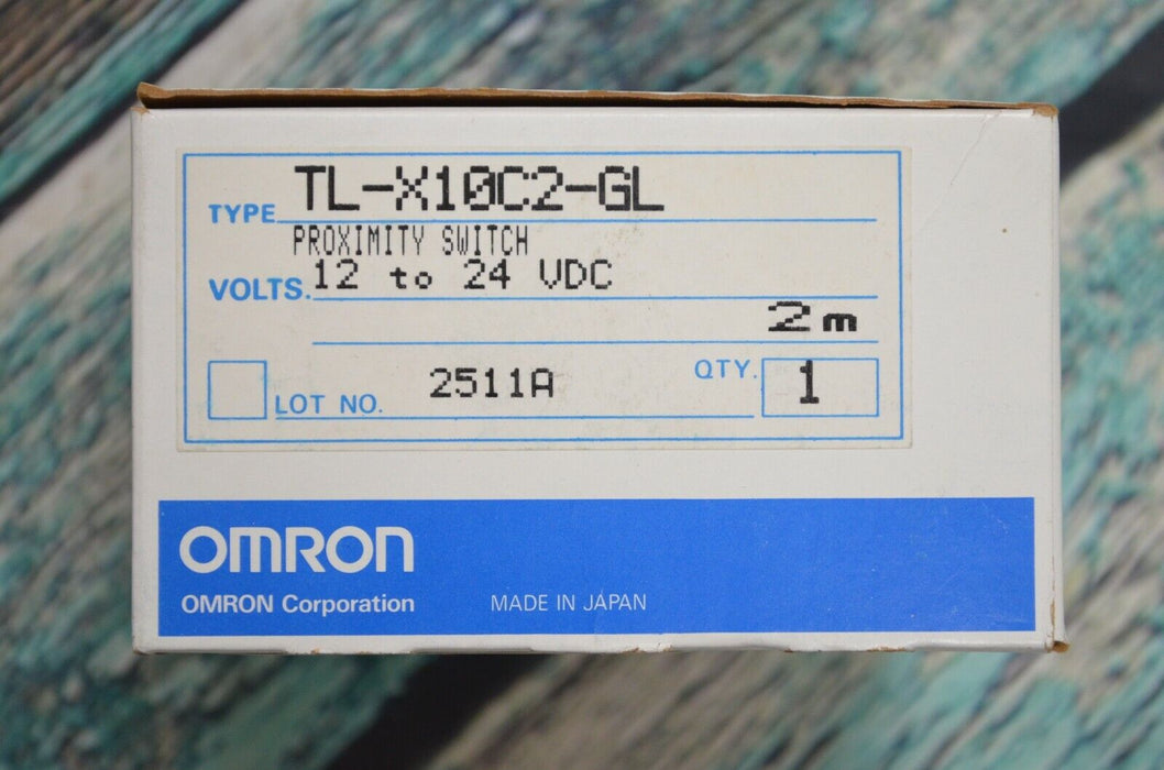 NEW OMRON TL-X10C2-GL Proximity Switch 12-24 VDC. 2 Meter