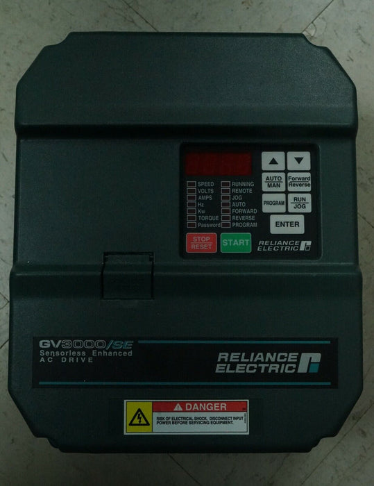 RELIANCE ELECTRIC GV3000/SE 7.5 HP 7V4160 FIRMWARE 6.03 AC DRIVE TESTED Clean