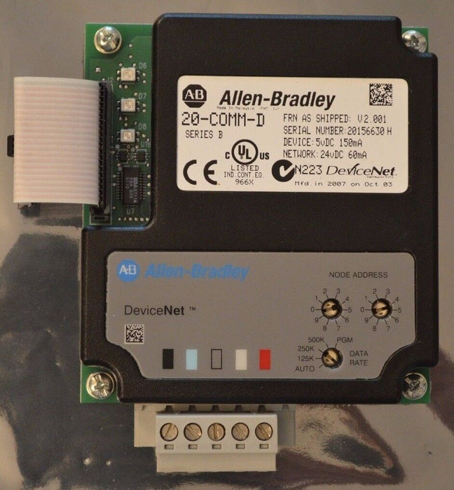 Allen-Bradley 20-COMM-D Series B Powerflex Device Adapter Firmware 2.001 QTY