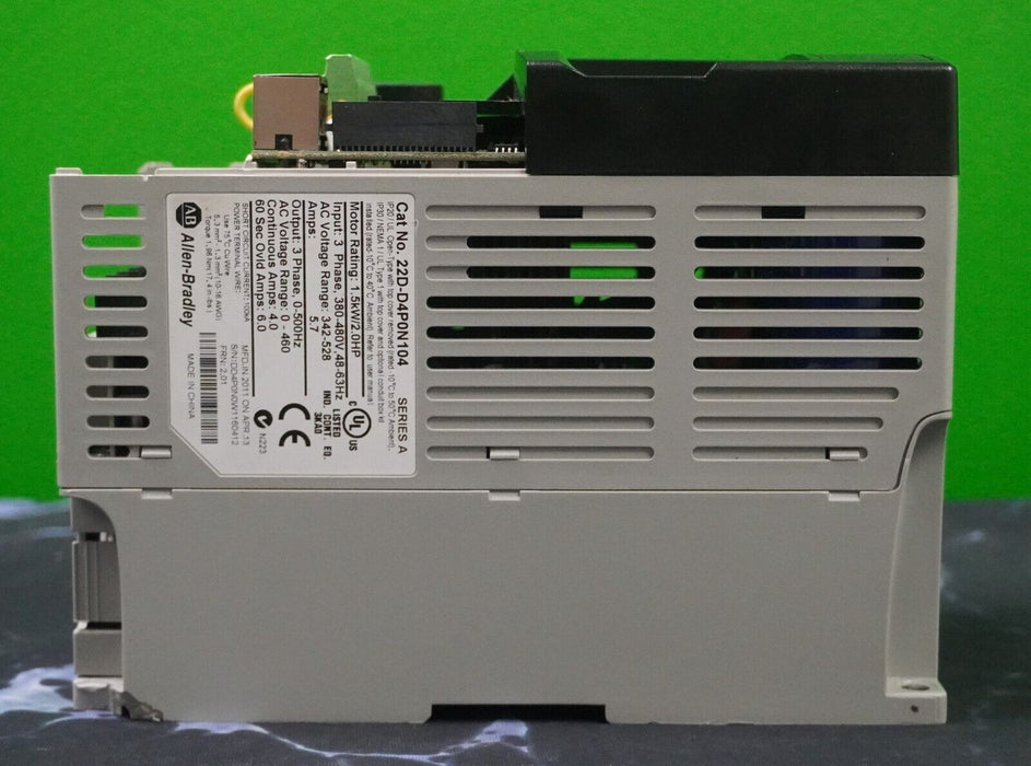 Allen- Bradley 22D-D4P0N104 Power Flex 40P Drive 2HP Ser. A FRN: 2.01