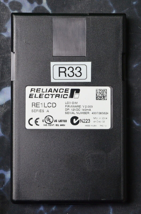 Reliance Electric RE1LCD A Keypad FRN:2.003 Tested Good R33