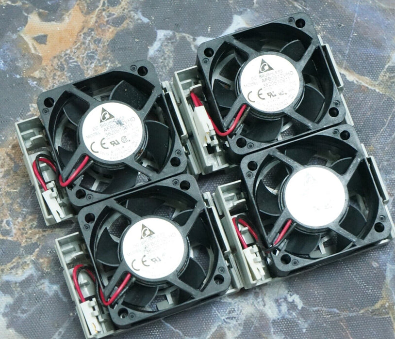 (4)Delta AFB0512VHD 7000 RPM 12v DC 50mm x 20mm 2-Wire PC/CPU/Server Cooling Fan