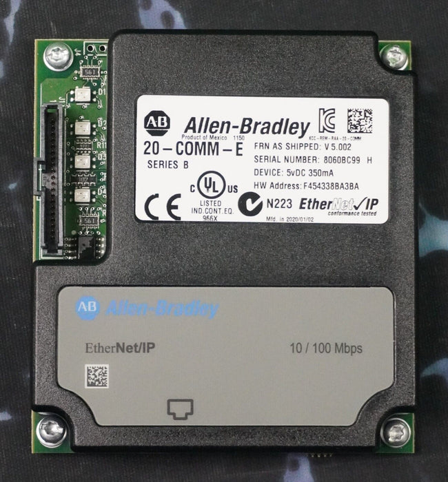 New Open Allen-Bradley 20-COMM-E Series B Powerflex700 Ethernet Card FRN:5.002