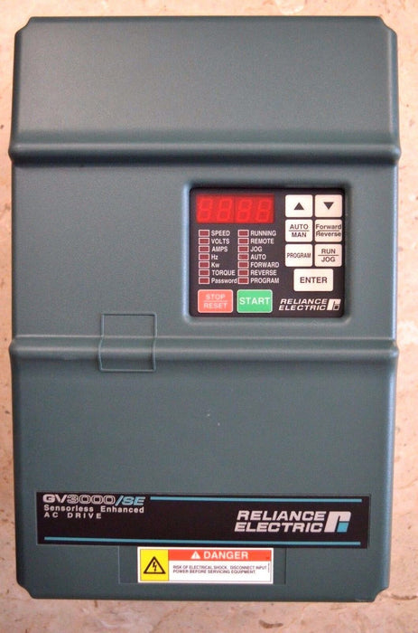 Reliance Electric GV3000/SE 20 HP 20V4260 VER. 6.04 AC DRIVE Tested Good Clean