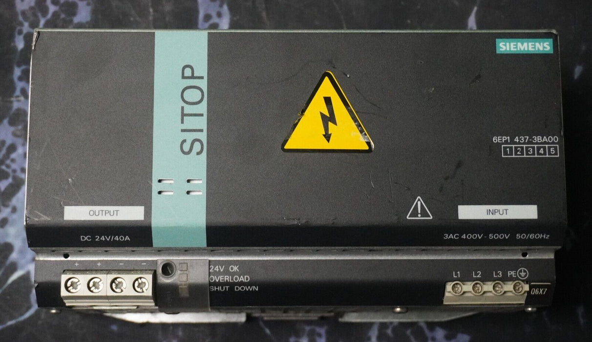 Used Siemens 6EP1437-3BA00 SITOP Power Supply