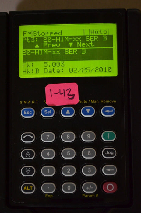 Allen-Bradley 20-HIM-A3 SERIES B Full Numeric HMI Keypad Firmware 5.003   #1-43