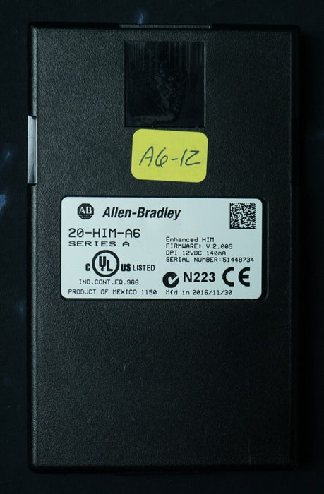 ALLEN BRADLEY 20-HIM-A6 SERIES A FRN:2.005 A6-12