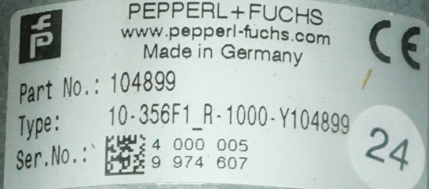 New PEPPERL & FUCHS 10-356F1_R-1000-Y104899 Made in Germany Encoder Flange Mount