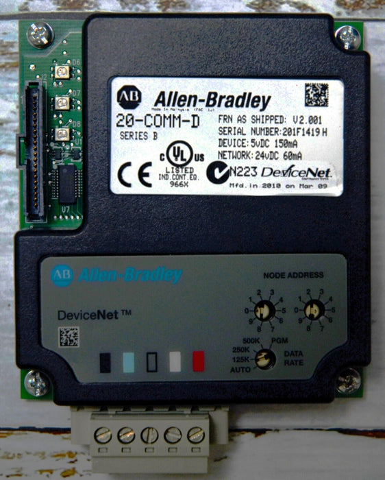 Allen-Bradley 20-COMM-D Series B FRN 2.001 PowerFlex DeviceNet Adapter QTY 26