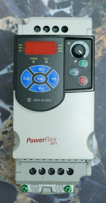 2016 Low Hrs Allen-Bradley PowerFlex 4M VFD 2.0HP 22F-D4P2N103 Ser A FRN:2.02