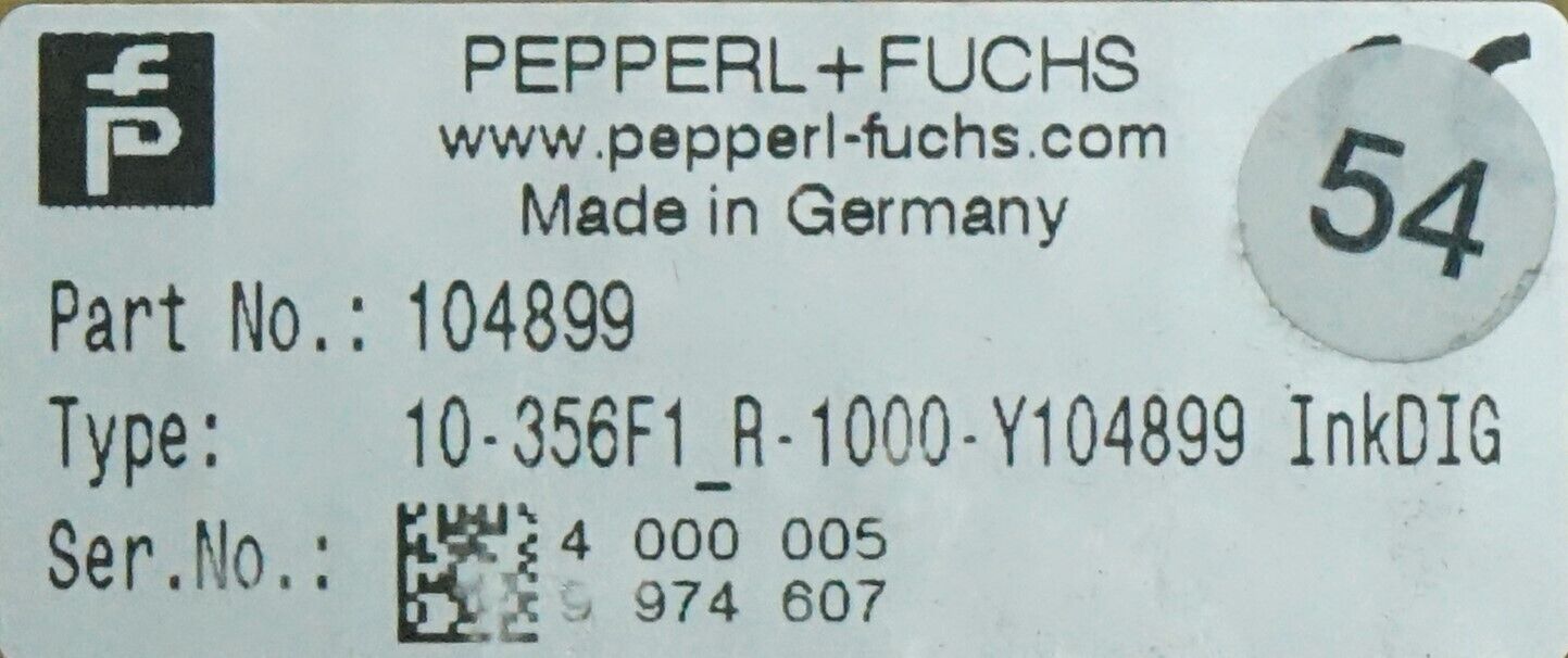 New PEPPERL & FUCHS 10-356F1_R-1000-Y104899 Made in Germany Encoder Flange Mount