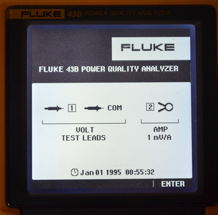 FLUKE 43B HANDHELD Power Quality Analyzer Tested