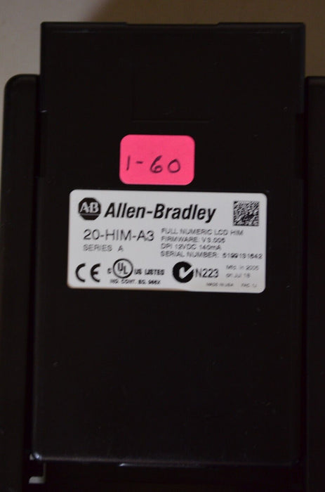 Allen-Bradley 20-HIM-A3 SERIES A Full Numeric HMI Keypad Firmware 3.005  #1-60