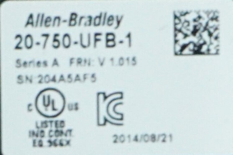 Allen-Bradley 20-750-UFB-1/A Universal Feedback Module PowerFlex 753 FRN:1.015