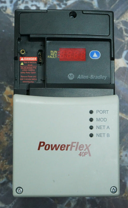 Allen-Bradley 22D-D6P0N104 PowerFlex 40 3HP Drive Tested Good FRN:2.01