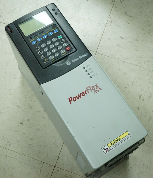 Low Hours Allen-Bradley PowerFlex 700 1HP 20BD2P1A3AYNANC0 480 VAC FRN:4.005