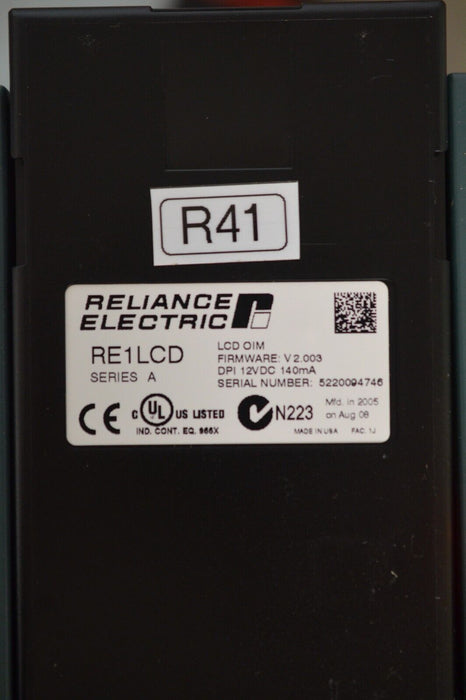 Reliance Electric RE1LCD A Keypad FRN:2.003 Tested Good R41