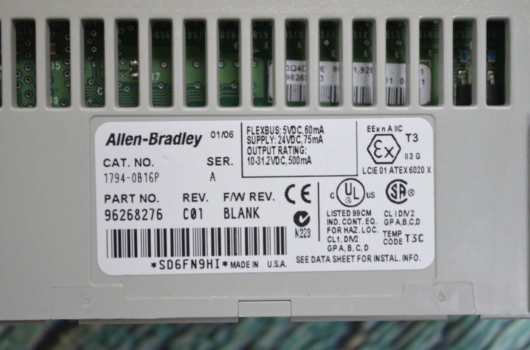 Allen-Bradley 1794-OB16P Series A 24 VDC Source Output Protected Tested Good C01