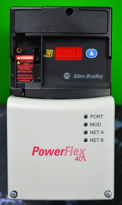 Low Hours Allen-Bradley 22D-D2P3N104 PowerFlex40P FRN: 2.01 Series A Tested Good