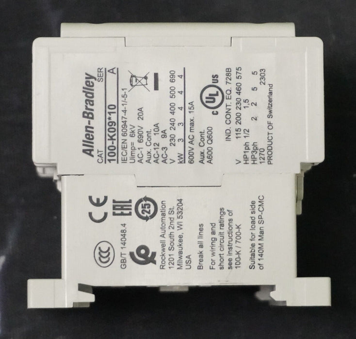 (Box of 20) New Allen-Bradley 100-K09D10 Contactor