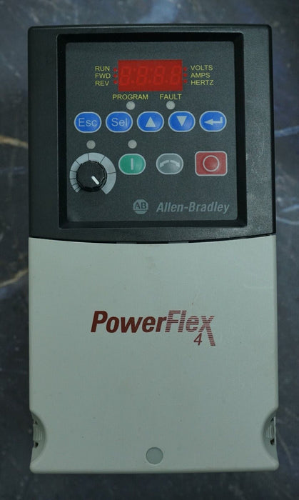 Allen-Bradley PowerFlex 4 22A-D8P7N104 5HP FRN:6.01 Series A 2015