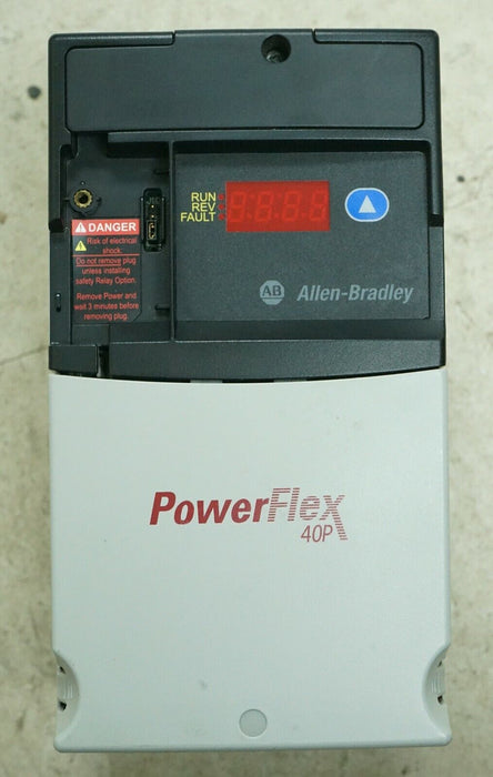 Low Hours 22D-D4P0N104 Allen Bradley PowerFlex 40P Drive 2HP Ser.A FRN:2.01