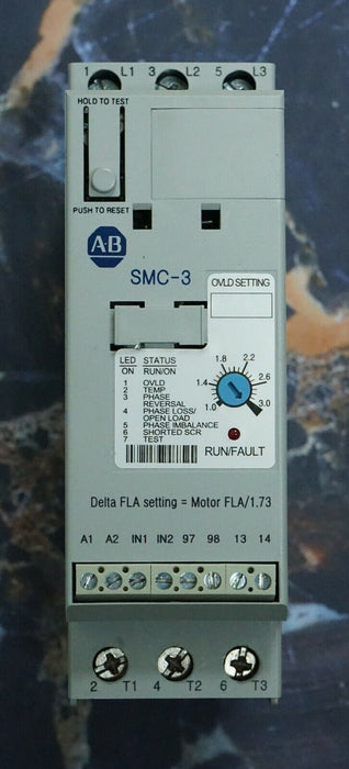 Allen Bradley SMC-3 150-C3NBR Smart Motor Controller Series B 3 Phase FRN 2.09