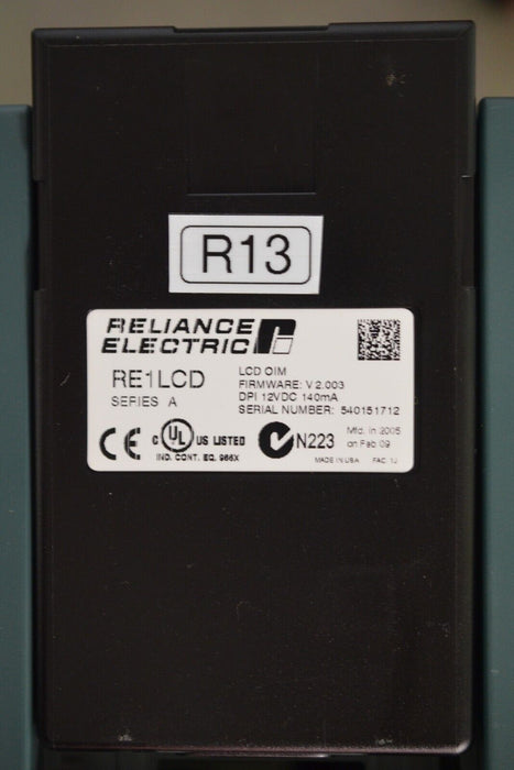 Reliance Electric RE1LCD A Keypad FRN:2.003 Tested Good R13