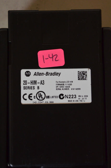 Allen-Bradley 20-HIM-A3 SERIES B Full Numeric HMI Keypad Firmware 5.003   #1-42