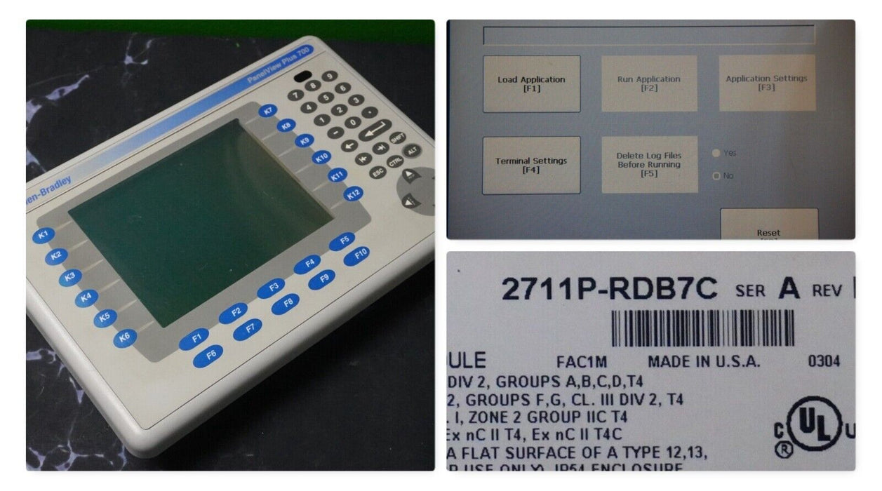 ALLEN-BRADLEY 2711P-RDB7C PANELVIEW PLUS 700 Display Module