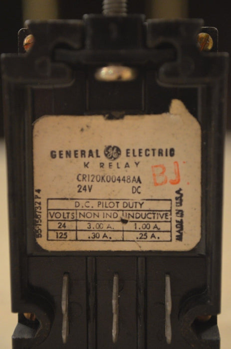 GE General Electric CR120K00448AA 24 Volt HI-Fidelity Relay