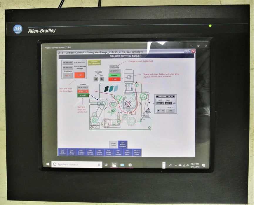 Allen-Bradley 6185-CAAAAAZ Industrial Flat Panel LCD Monitor Ser. A #6185-C 15"