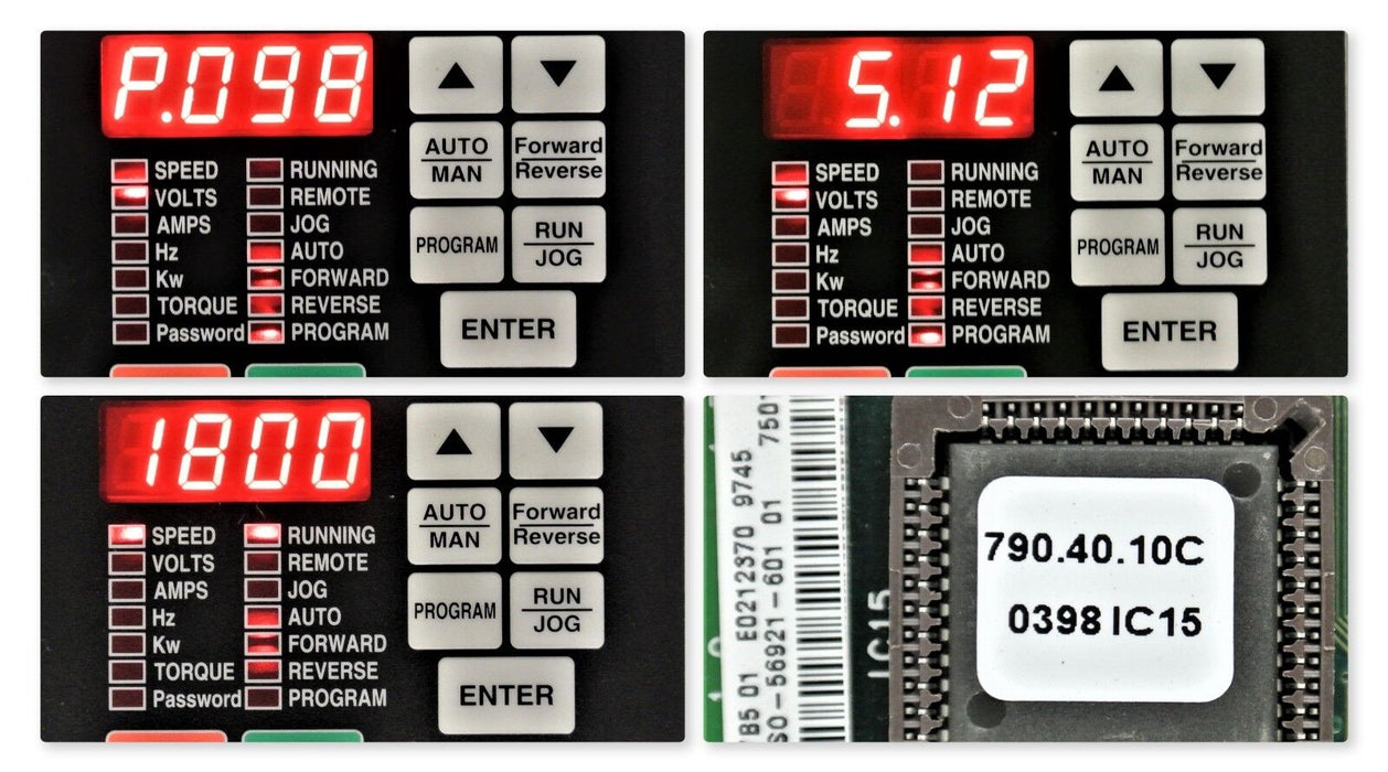 Reliance GV3000 Regulator PCB 56921-601 Ver. 5.12 Chip 790.40.10C Tested Good