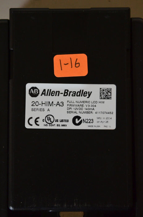 Allen-Bradley 20-HIM-A3 SERIES A Full Numeric HMI Keypad Firmware 3.004   #1-16