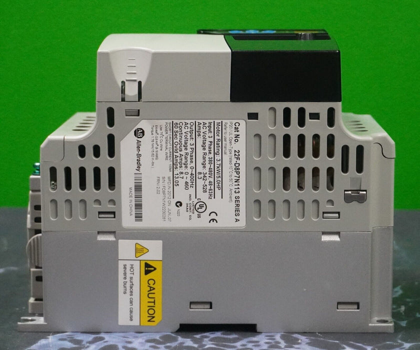 Allen-Bradley 22F-D8P7N113 Series A PowerFlex 4M AC Drive 5HP FRN:2.02 Tested