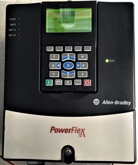 2016 Allen-Bradley PowerFlex 70 5 HP 20AD8P0A0AYNNNC0 480 VAC Clean Tested Good