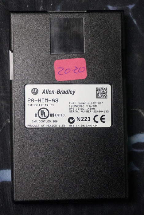 Allen-Bradley 20-HIM-A3 SERIES C Full Numeric HMI Keypad Firmware 6.001   #20-20