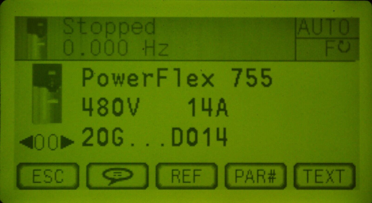 Allen-Bradley 20G11ND014AA0NNNNN PowerFlex 755 VFD 10HP SER A FRN:9.001