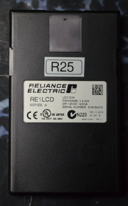 Reliance Electric RE1LCD A Keypad FRN:2.003 Tested Good R25