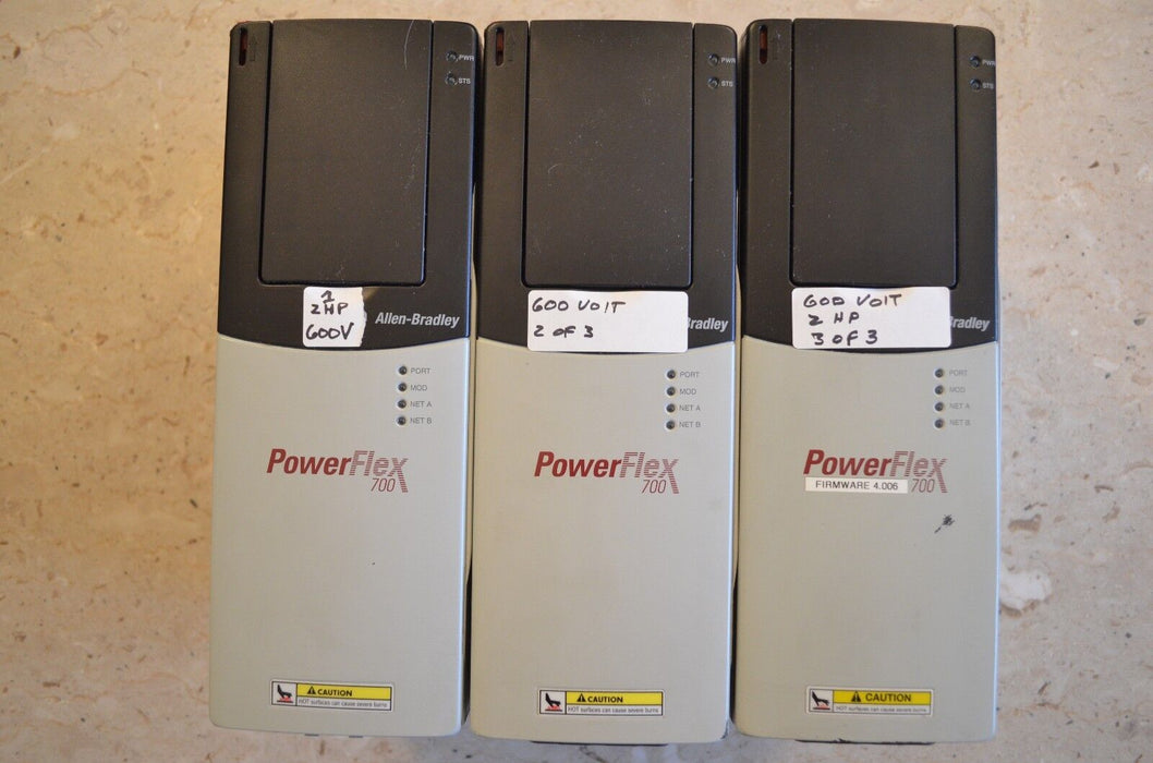 Allen-Bradley PowerFlex 700 2HP 20BE2P7A0AYNAND0 600VAC Tested