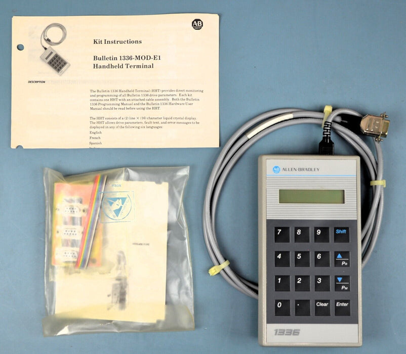 NEW Allen-Bradley 1336-MOD-E1 Series A Handheld Programming Terminal 12V/0.15Amp