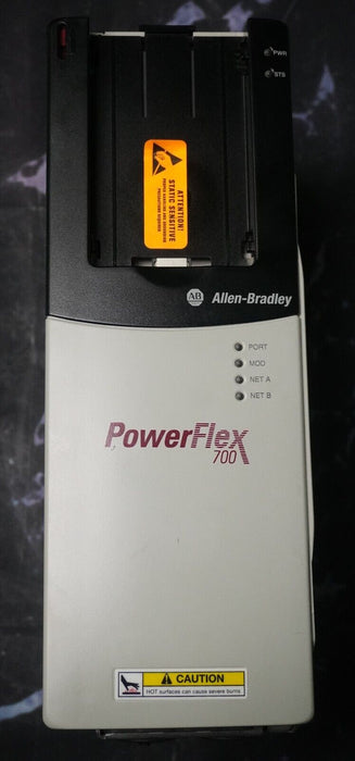 Low Hrs Allen-Bradley PowerFlex 700 2HP 20BD3P4A0AYNANC0 480VAC FRN:6.002 Tested