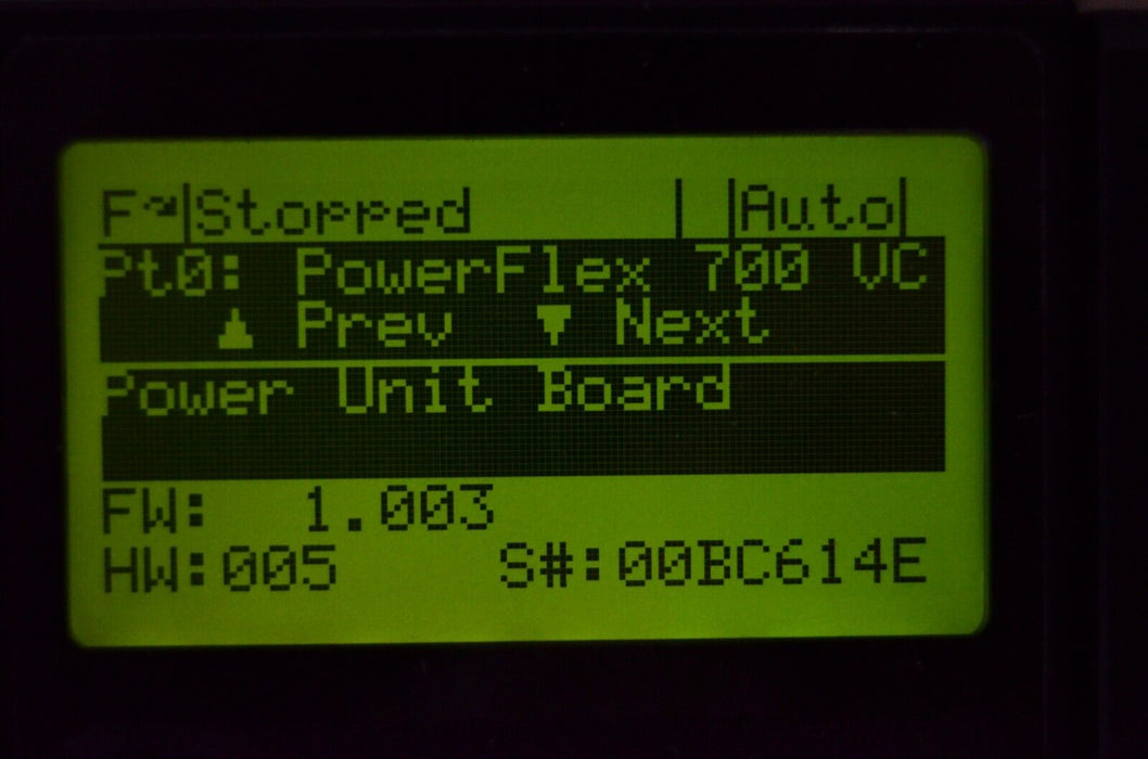 Low Hours Allen Bradley 20BD5P0A0AYNANC0 /B PowerFlex 700 3HP 480 VAC FRN:8.002