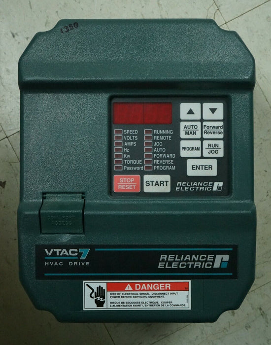 Reliance Electric VTAC7 HVAC Drive 5H4150 5HP FRM:5.02 - Tested Good