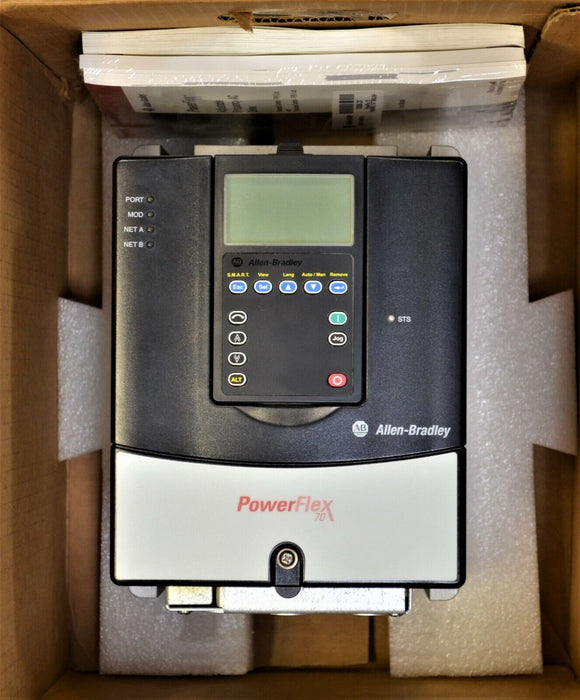 New In Box Allen-Bradley 20AD3P4A2AYNADNN PowerFlex 70  2 HP, 480 VAC, AC Drive